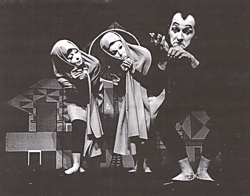 Etudy, 1960 (Zdena Kratochvílová, Ludmila Kovářová, Ladislav Fialka). Source: IDU.